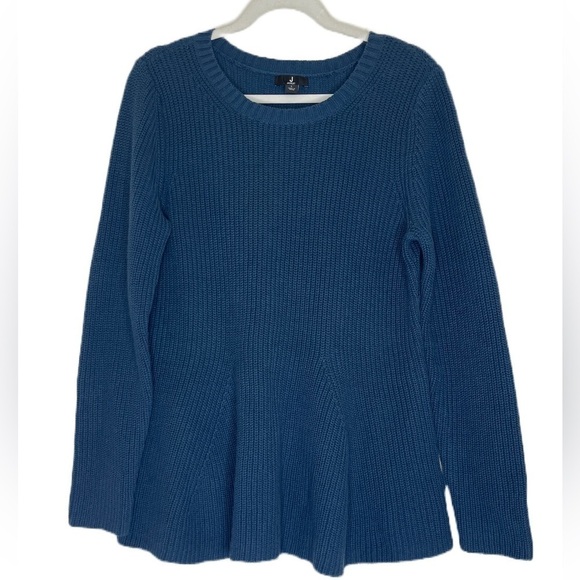 J Jason Wu Women’s Sweater Navy Blue Crew Neck Pull On Size Large - Picture 1 of 7